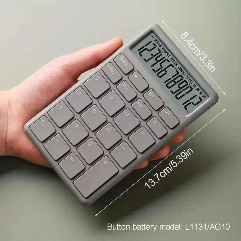 12 Digits Electronic Calculator Solar Calculator Dual Power Supply Calculator for Home Office School Financial Office Electronic