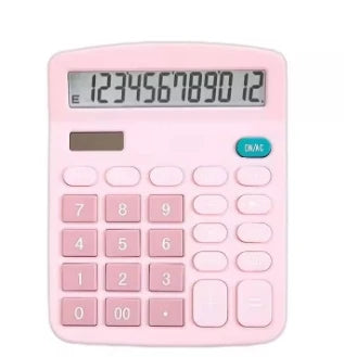 12 Digits Solar & Battery Dual Power Calculator Large LCD Display for Home Office School Finance Accounting Tools Calculator