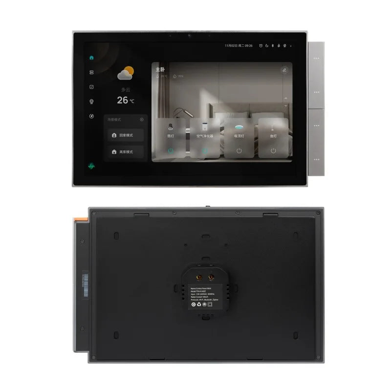 10.1" Tuya Smart Home Control  with Zigbee Hub Gateway Multi-function Touch Screen Central Control Switch Panel