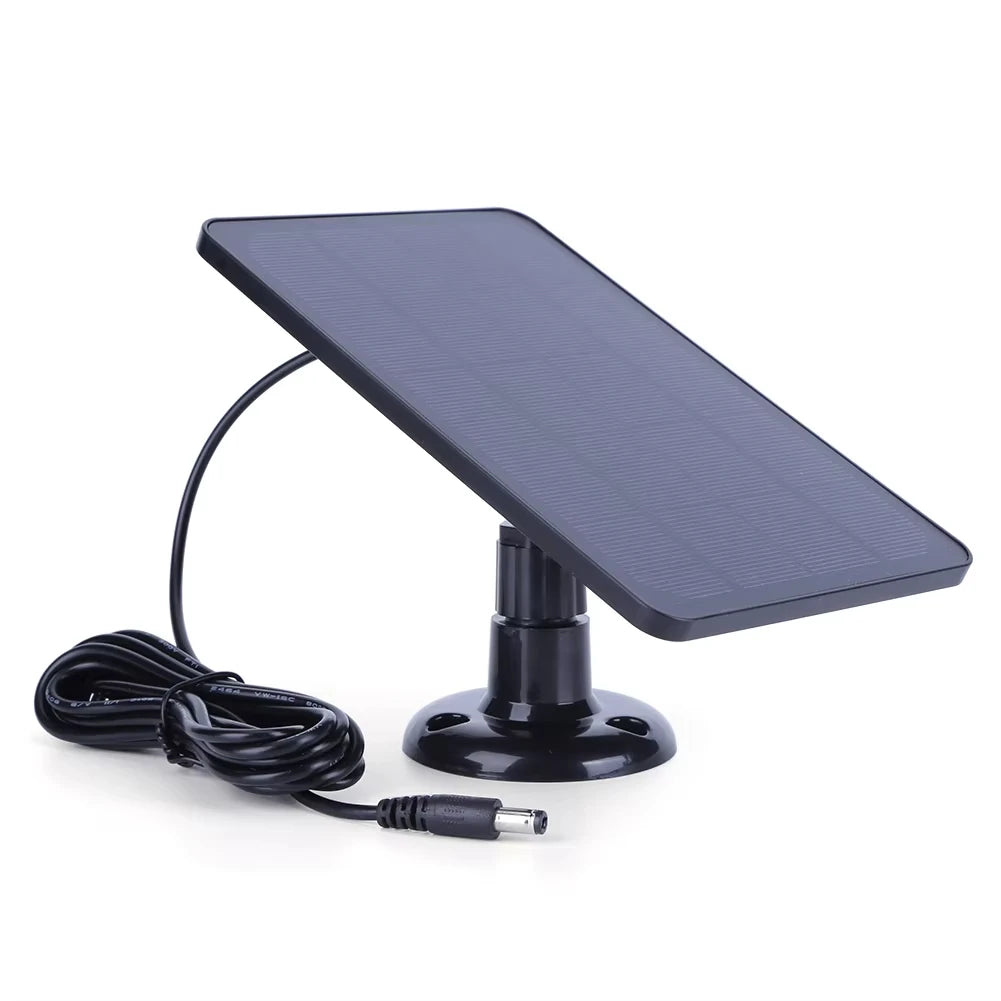 10W 5V Solar Panel 2in1 Micro USB+Type-C Solar Panels Outdoor Solar Cells Chargerfor Security Camera/Small Home Light System