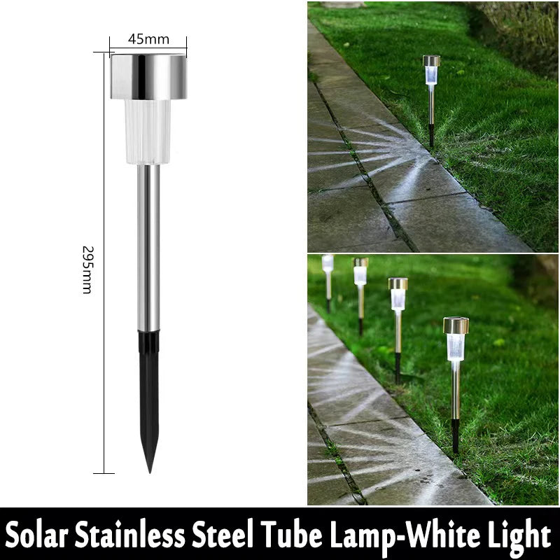 10Pack Solar Outdoor Lights Garden Lantern Solar Powered Lamp Waterproof Landscape Lighting Pathway Yard Lawn Garden Decoration